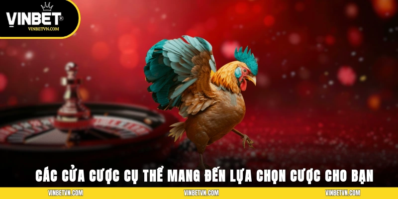Các cửa cược cụ thể mang đến lựa chọn cược cho bạn